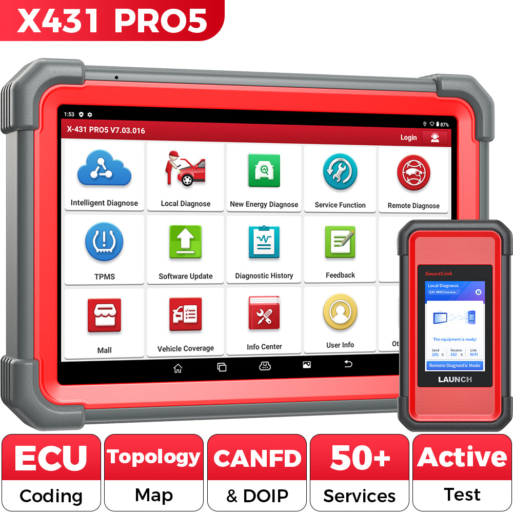 Launch X431 Pro5 Steuergeräte-Programmiergerät und Diagnosescanner 