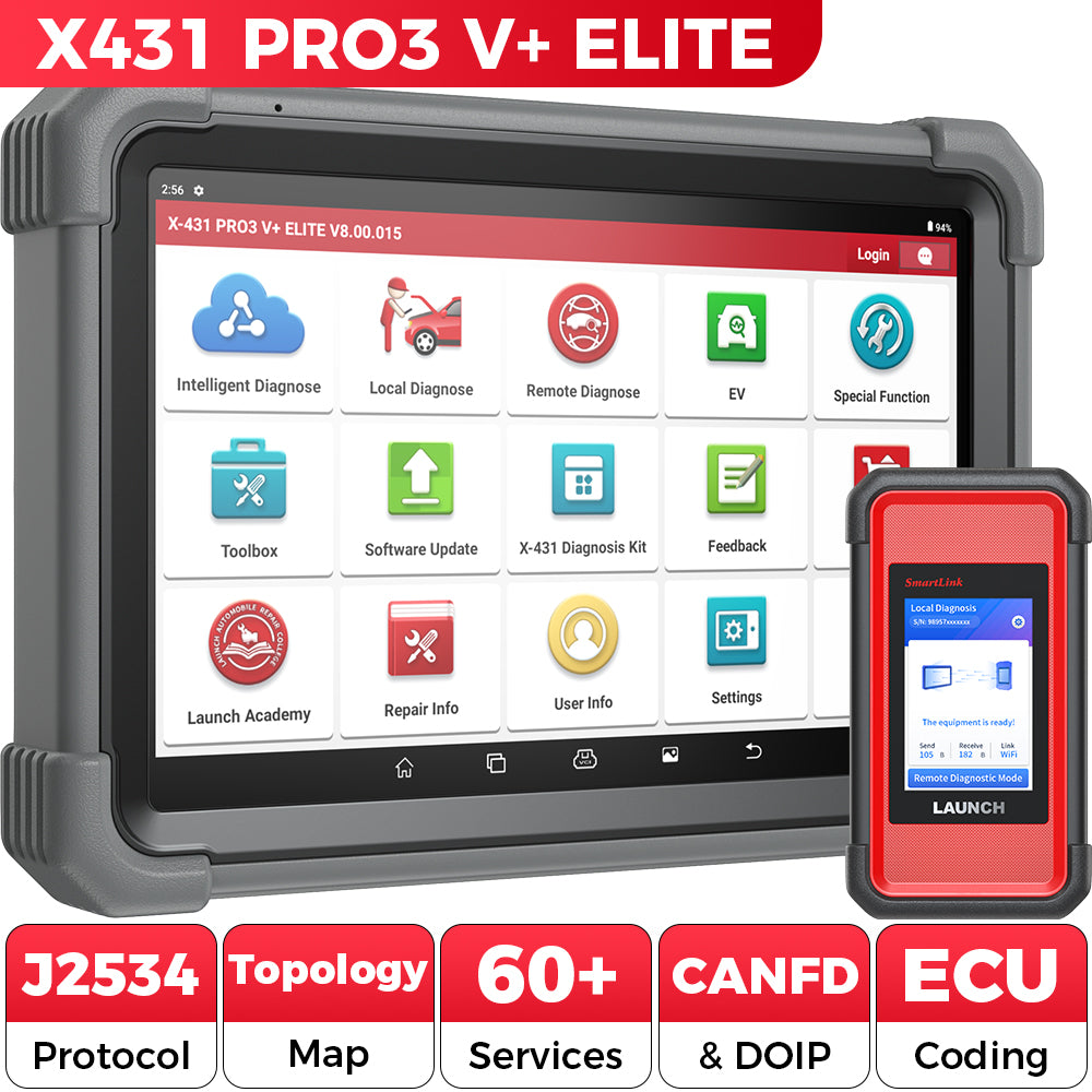 Launch X431 PRO3 V+ Elite Diagnosegerät J2534 Programmierung 