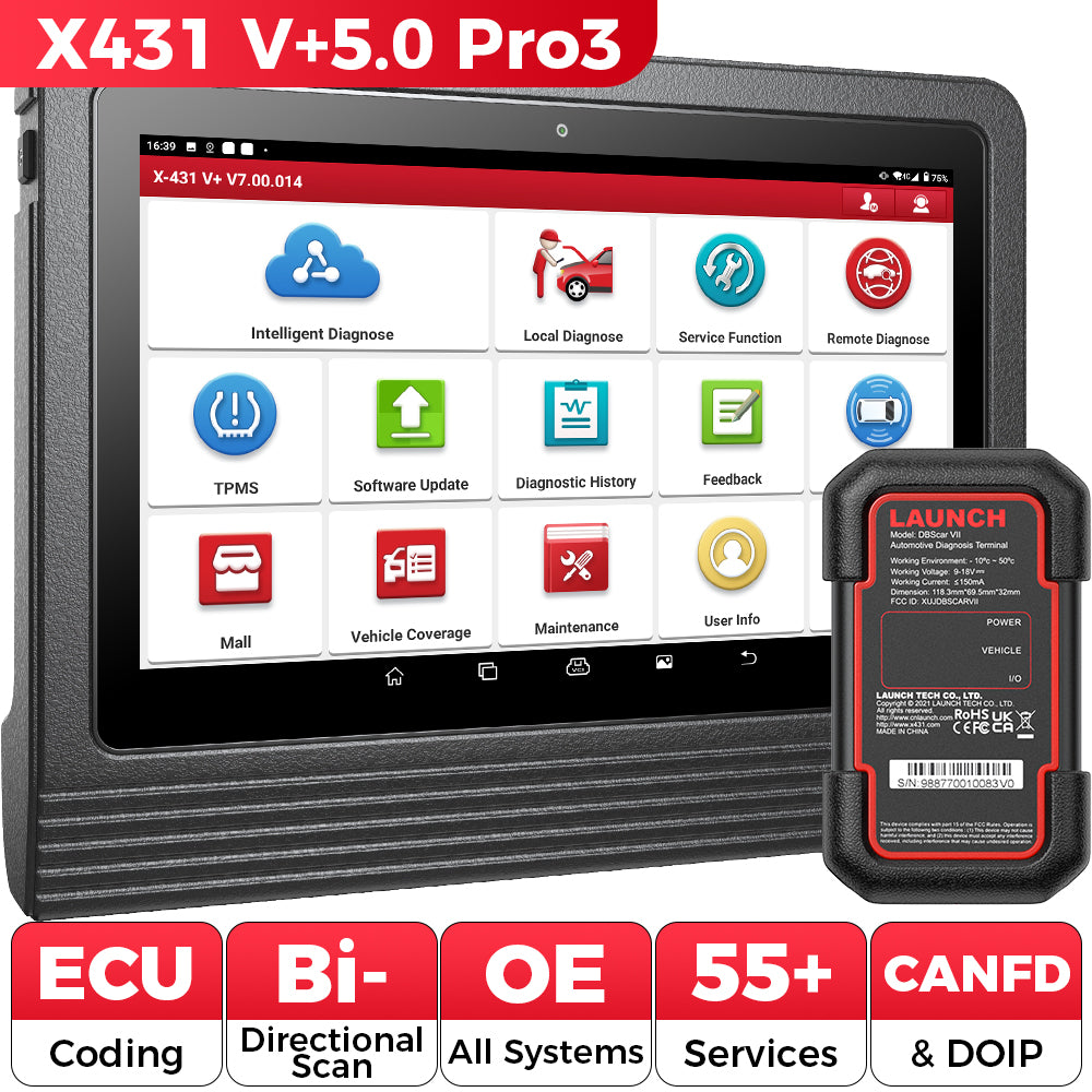 Launch X431 V+ 5.0 PRO3 Bidirektionaler OBD2-Diagnosescanner