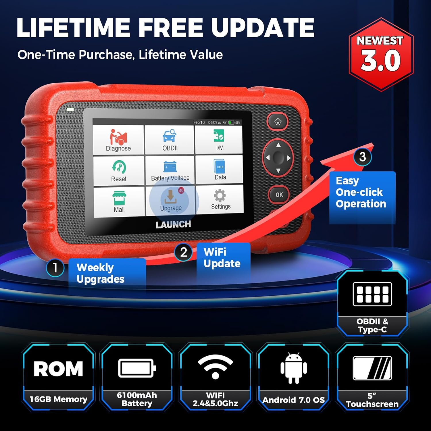 Scanner OBD2 Launch CRP129X V3.0
