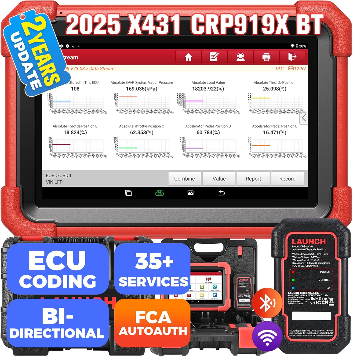 Launch X431 CRP919X BT Bidirectional Car Diagnosis Tool – Launch X431 ...