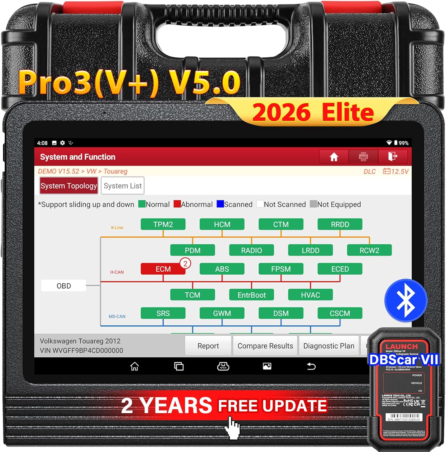 Scanner de diagnostic OBD2 bidirectionnel Launch X431 V+ 5.0 PRO3